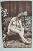 Erotik, erotische Ansichtskarte, Aktmalerei um 1900 Rarität