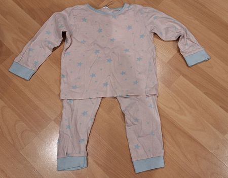 Kinder Pyjama Sternenmuster rosa  98/104 
