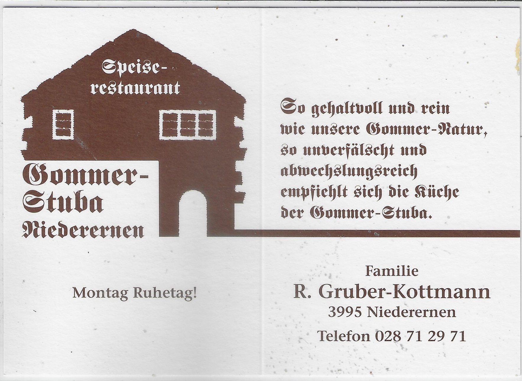 Cartoline postali: Restaurant Sommer-Stube - Niederernen – Usato da Ettingen venduto da Kartenplanet 1