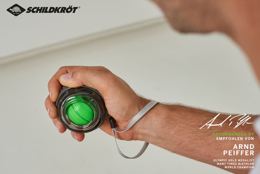 Hometrainer: Spinball, Hand- & Armtrainer, grau/grün – Nuovo e nell'imballaggio originale da St. Gallen venduto da cointec 2