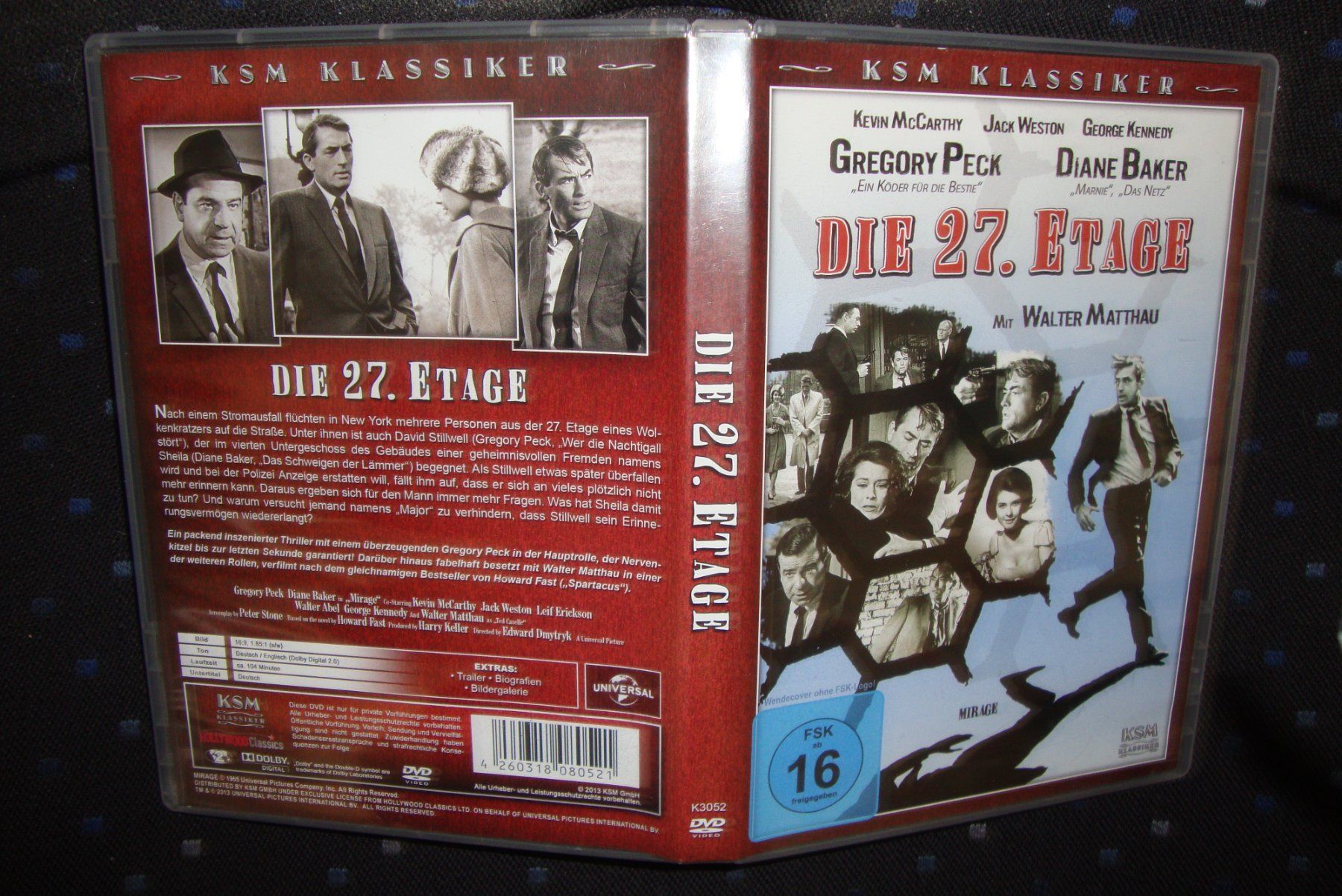 Tutti i DVDs: DIE 27. ETAGE mit GREGORY PECK - Top-Klassiker - ThrillerDVD – Usato da Bern venduto da carola31