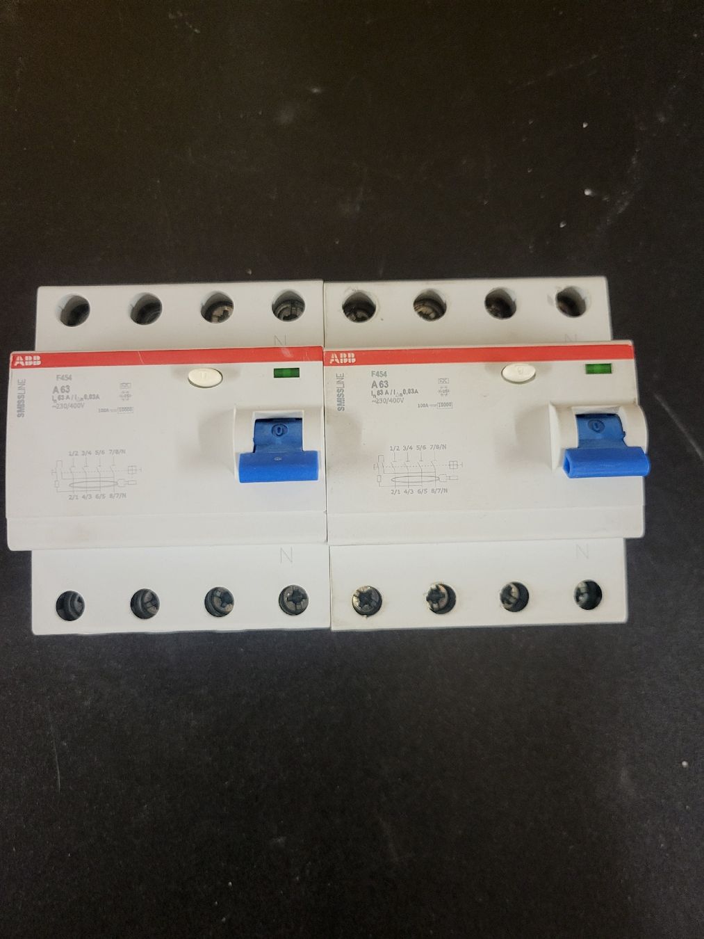 ABB Schalter: 2er Set FI, ABB, 63A, 30mA, 3LN – Gebraucht aus Alpnach Dorf von str_jdw2