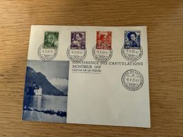 Pro Juventute Satz von 1936 entwertet 8.5.1937 Montreux