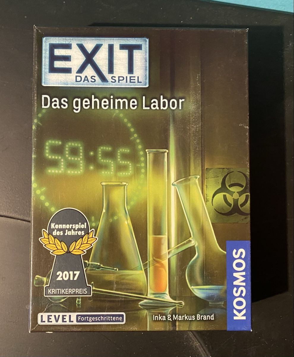 Kosmos Giochi: EXIT Das geheime Labor – Usato da Ramersberg venduto da endbefund13