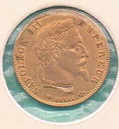 Bague 5 Francs Napoléon III Argent Sertie Rubis émeraude Saphir - Neuf Avec étiquettes
