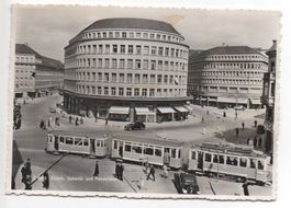 ZÜRICH Schmid- u. Handelshof Strassenbahn Tram Oldtimer Auto