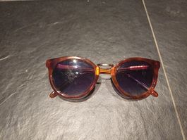 Sonnenbrille Schildpattoptik dunkel Gute gebrauchte Zustand