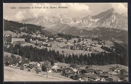 Chesières, Panorama et Villars et le Gr