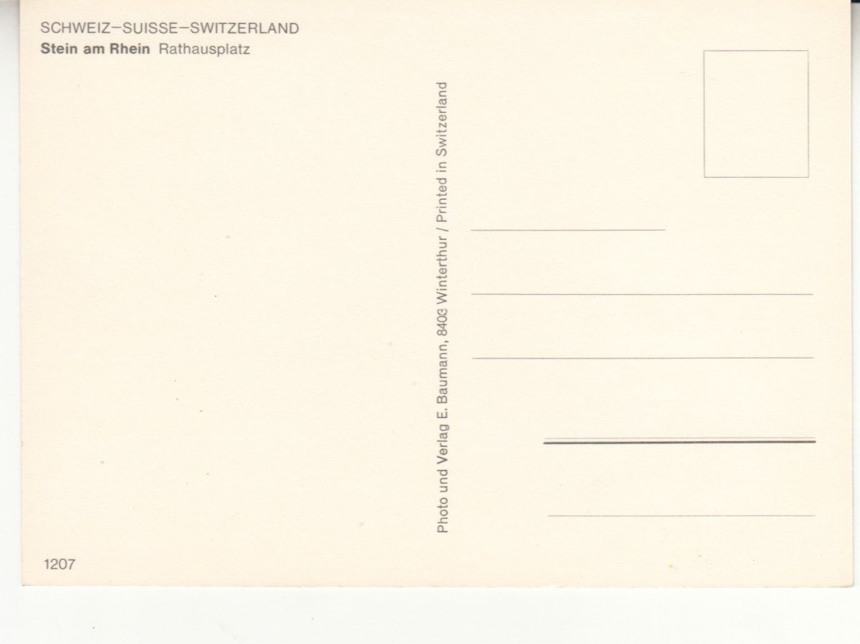 Cartoline postali: Stein am Rhein ca. 1970 – Usato da Bürglen TG venduto da StampGraf 1