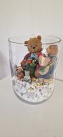 Teddybär-Szene im Glas, Winterdeko für Sammler!