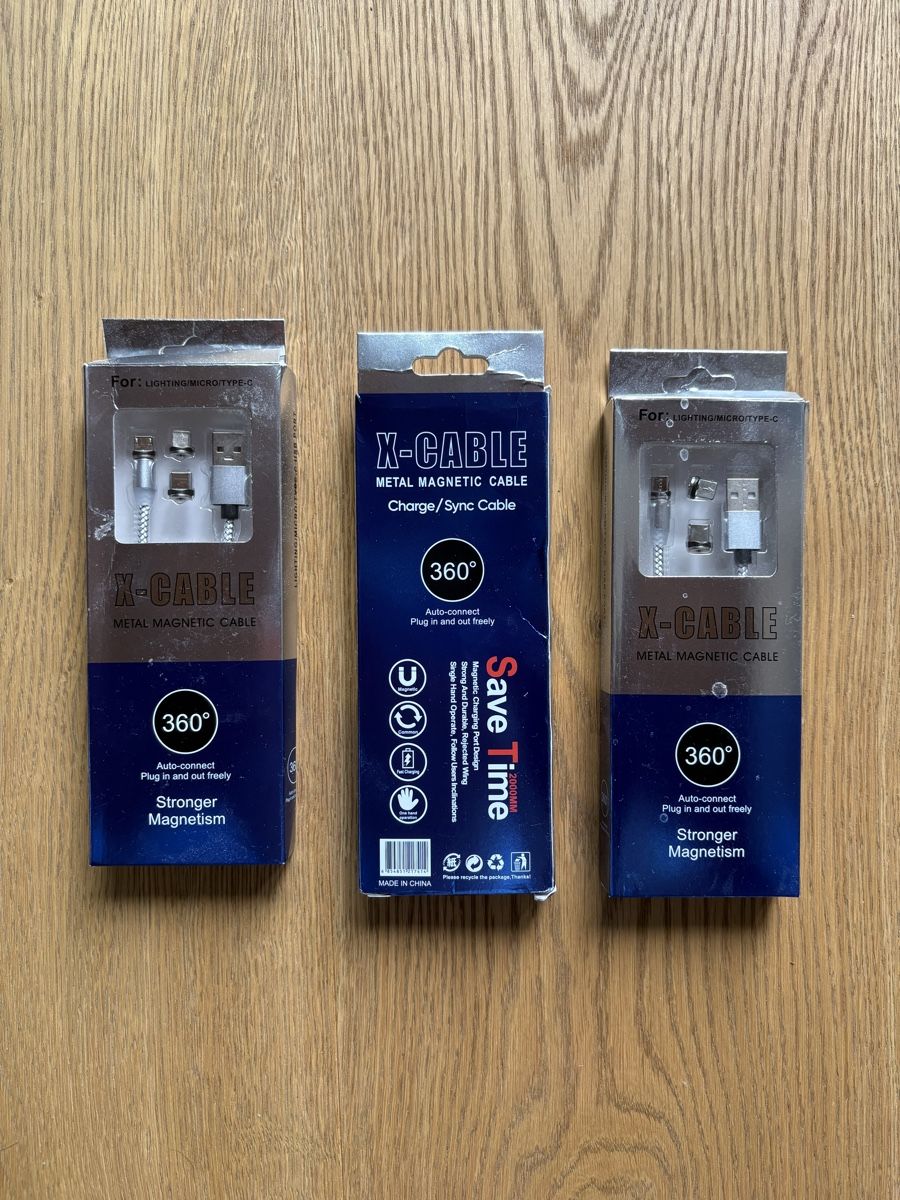 Kabel: 3x Magnetkabel – Neu (gemäss Beschreibung) aus Bühler von Rofos