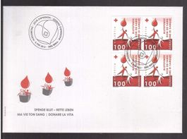 2012  FDC 4er  Spende Blut