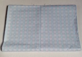 Stoff 100% BW türkis/weiss 150 cm x 200 cm, Bindungsmuster