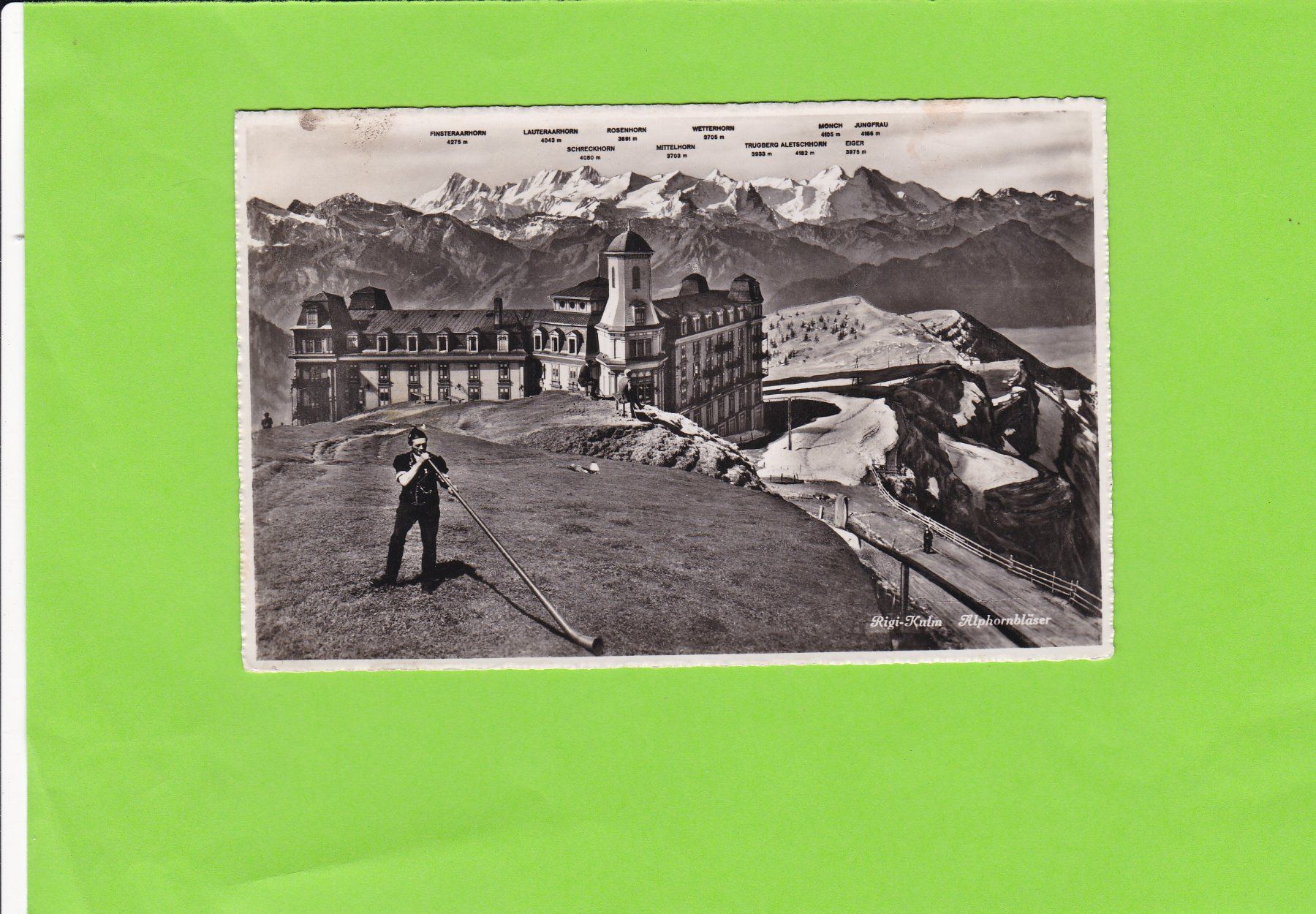 Ansichtskarten: Alphornbläser-Rigi – Gebraucht aus St. Peterzell von neckertal