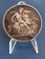 Grossbritanien - Victoria Silber Crown 1889 - selten!