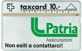 Taxcard 109E_34975 (K-91/84C) Patria italienisch 400 Ex
