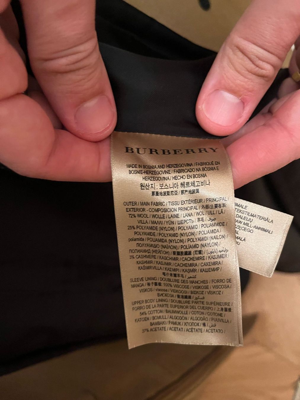 Burberry Cappotti: Burberry Technical Wool Cashmere Funnel Neck Coat, Gr. 38 – Usato da Montagnola venduto da mattbert86 2