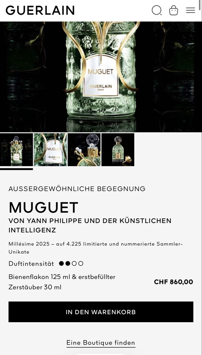 Guerlain Profumi & Eau de Toilette: ** GUERLAIN - MUGUET - 5ml ** – Nuovo e nell'imballaggio originale da Giebenach venduto da BeautyLover.90s 2