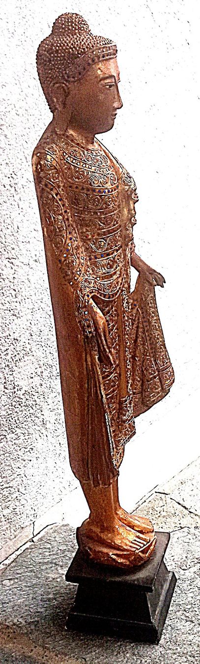 Sculture & Statue: Buddha Statue aus Holz alt 100cm hoch – Usato da Baar venduto da 2cvbaar 1