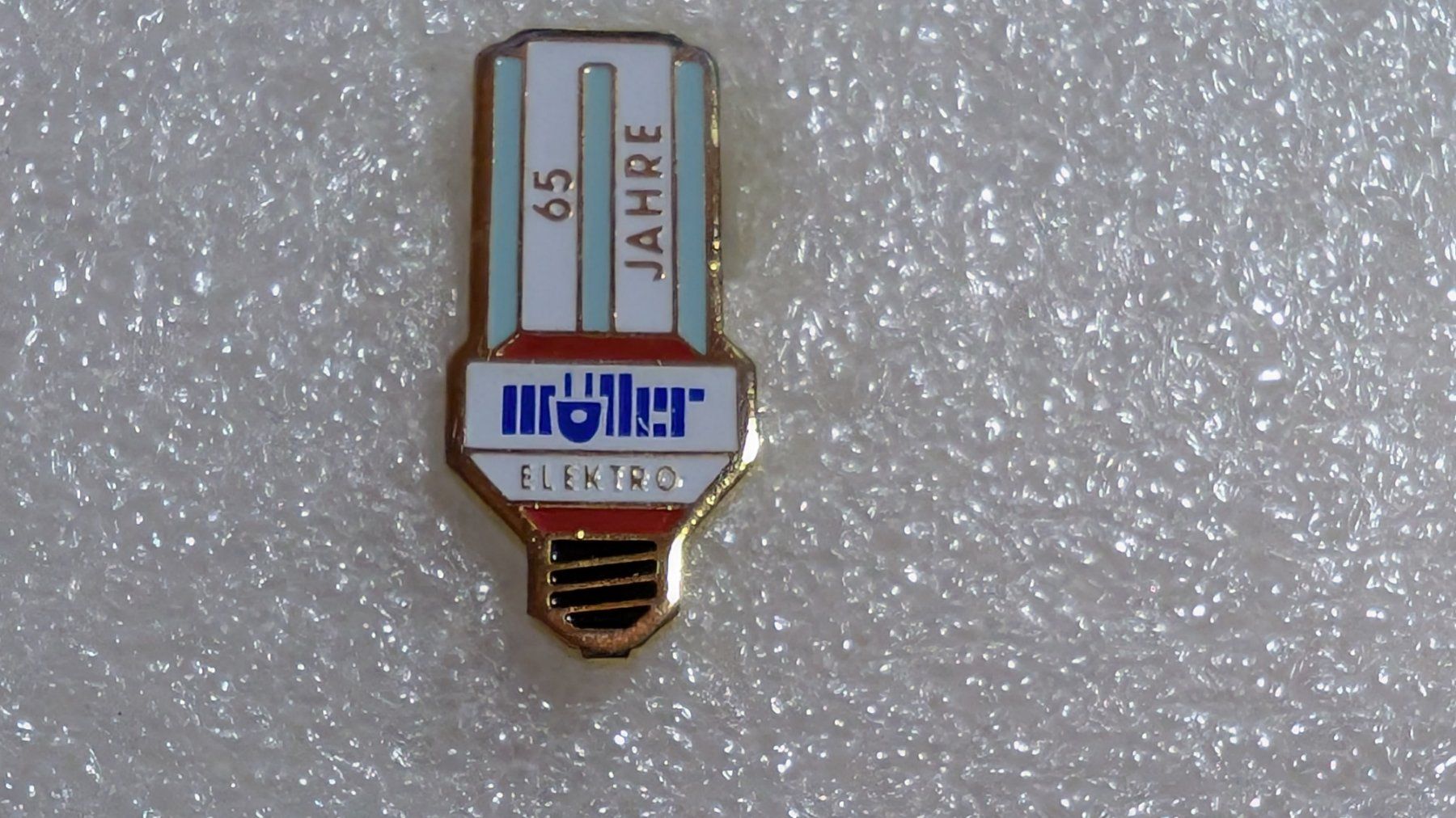 Plaketten & Abzeichen: Ansteckpin 271: Müller Elektro – Gebraucht aus Oppligen von Pin-Fall-Shop