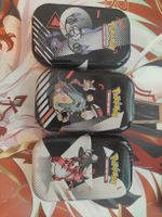 3 Pokemon Sammelkarten Metallboxen blackbolt whiteflare