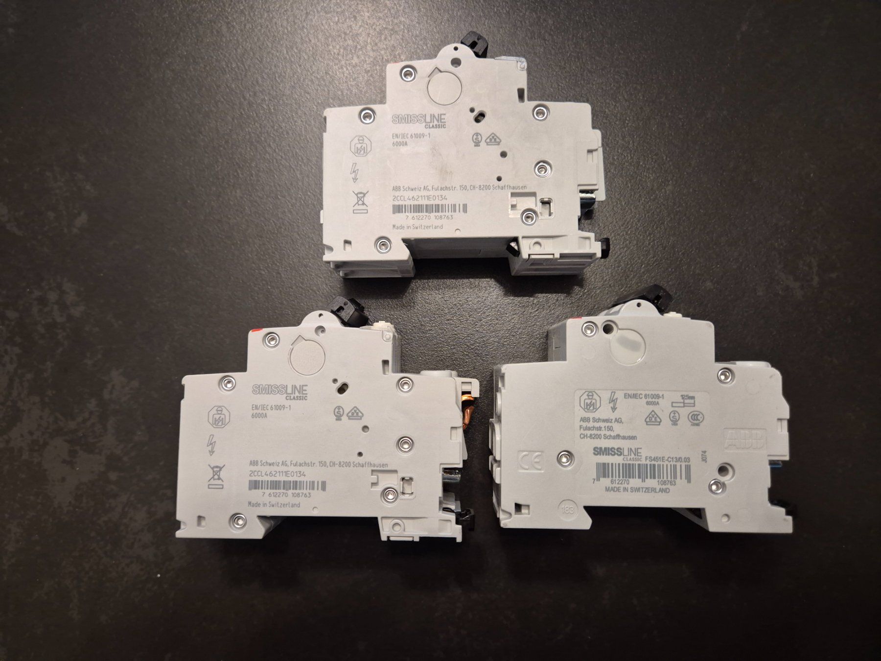 ABB Interruttori: 3 Stk ABB Fehlstromschutzschalter 13A – Usato da Oberhasli venduto da meggy1984 3