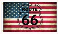 USA Route 66 Fahne / Flagge 90 x 150 cm