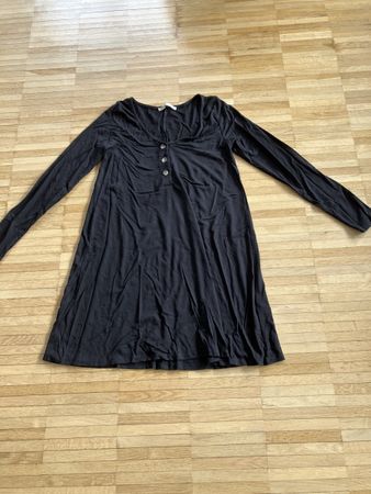 Schwarzes Langarmkleid Gr. S