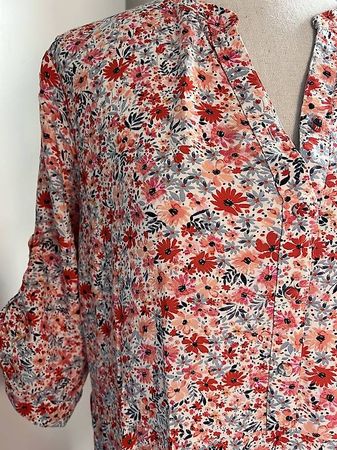 Buntes Hippie-Sommerkleid - Grösse 42