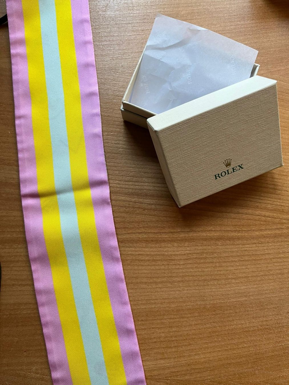 Rolex Foulard & Sciarpe: Rolex Tuch / Schal aus Seide, NEU – Nuovo e nell'imballaggio originale da Schaffhausen venduto da immervali 2
