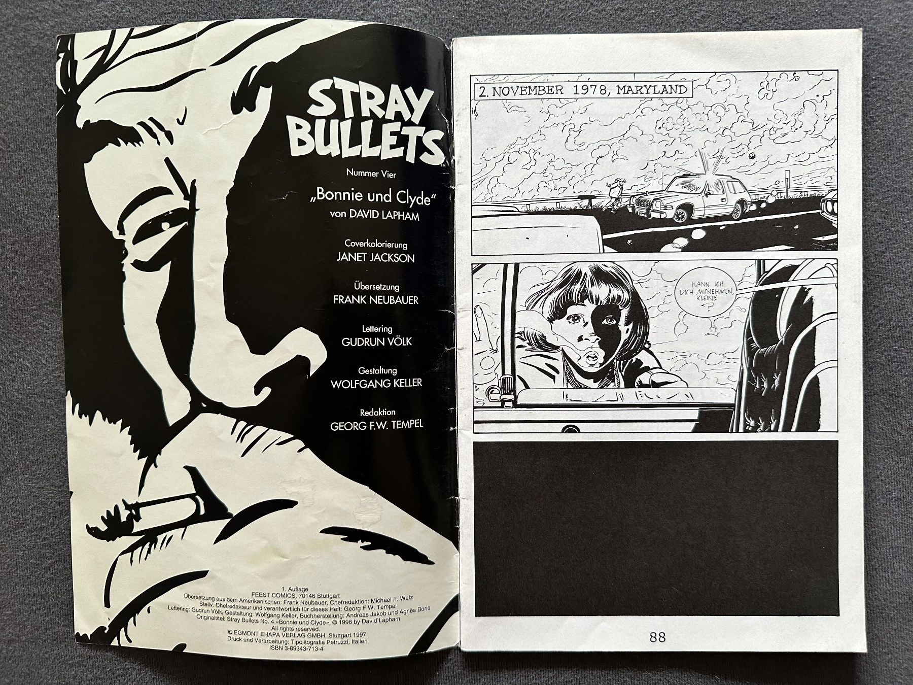 Fumetti: STRAY BULLETS HEFT 2 und 4, DAVID LAPHAM, FEEST COMICS – Usato da Münsingen venduto da Ganjam 6