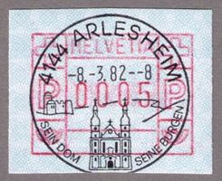 ATM 6_K-VO 4144 ARLESHEIM_8.3.82_Werbestempel K136c_ERSTTAG!
