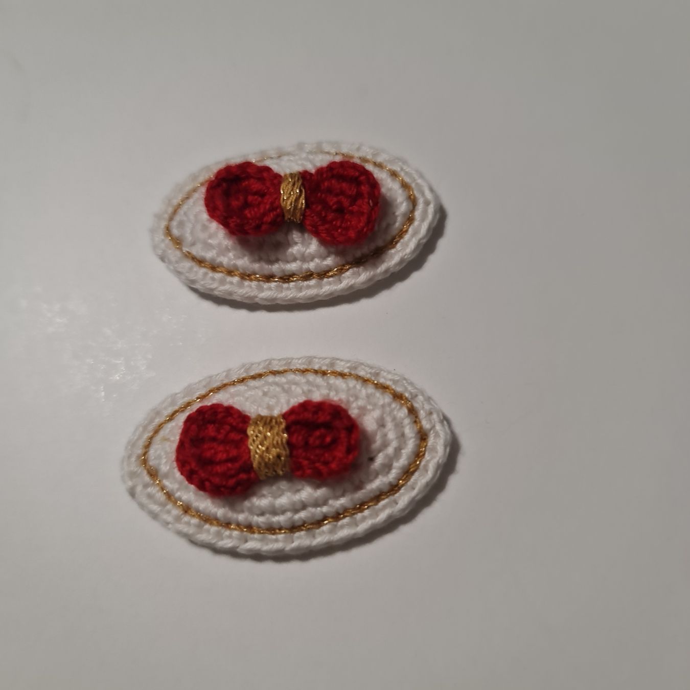 Accessori per capelli: Haarspangen handgemacht rote Schleife – Nuovo e nell'imballaggio originale da Grafstal venduto da sel_yil
