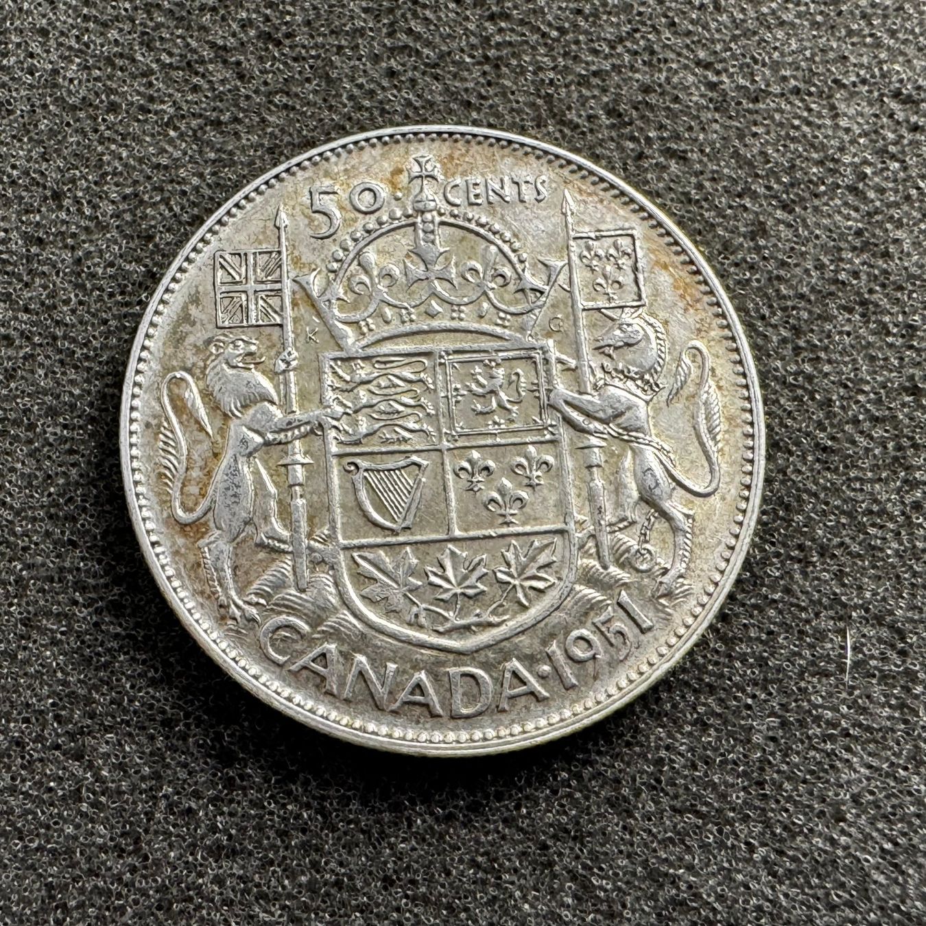 Alle Münzen: 50 Cent Silber Kanada 1951 – Gebraucht aus Reitnau von tb-muenzen