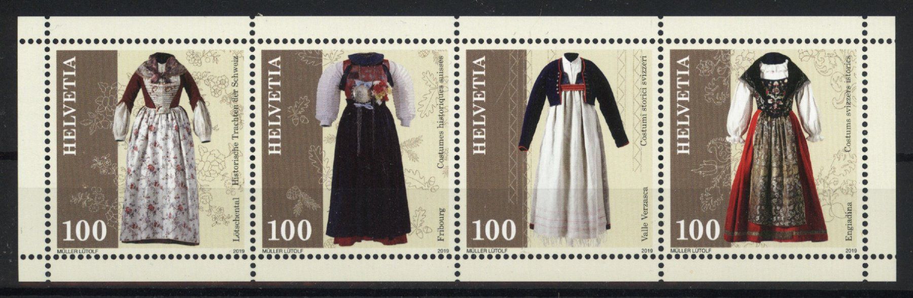 Tutti i francobolli: 2019, Sondermarken Trachten ** – Usato da Willisau venduto da Vollstempel
