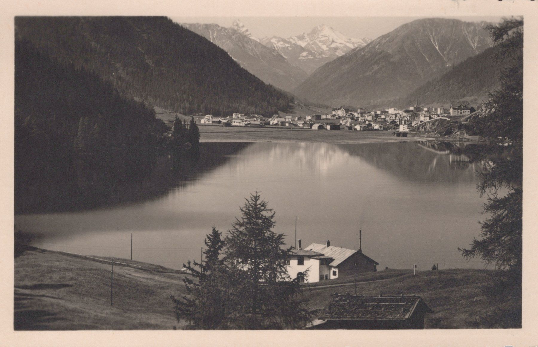Cartoline postali: 0081 - Postkarte / Ansichtskarte - Davos Davosersee – Usato da Reinach BL venduto da Boston-Verkauf