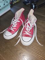 Rote High-Top Sneaker Gr. 38, Sommer-Schuhe, wenig getrag
