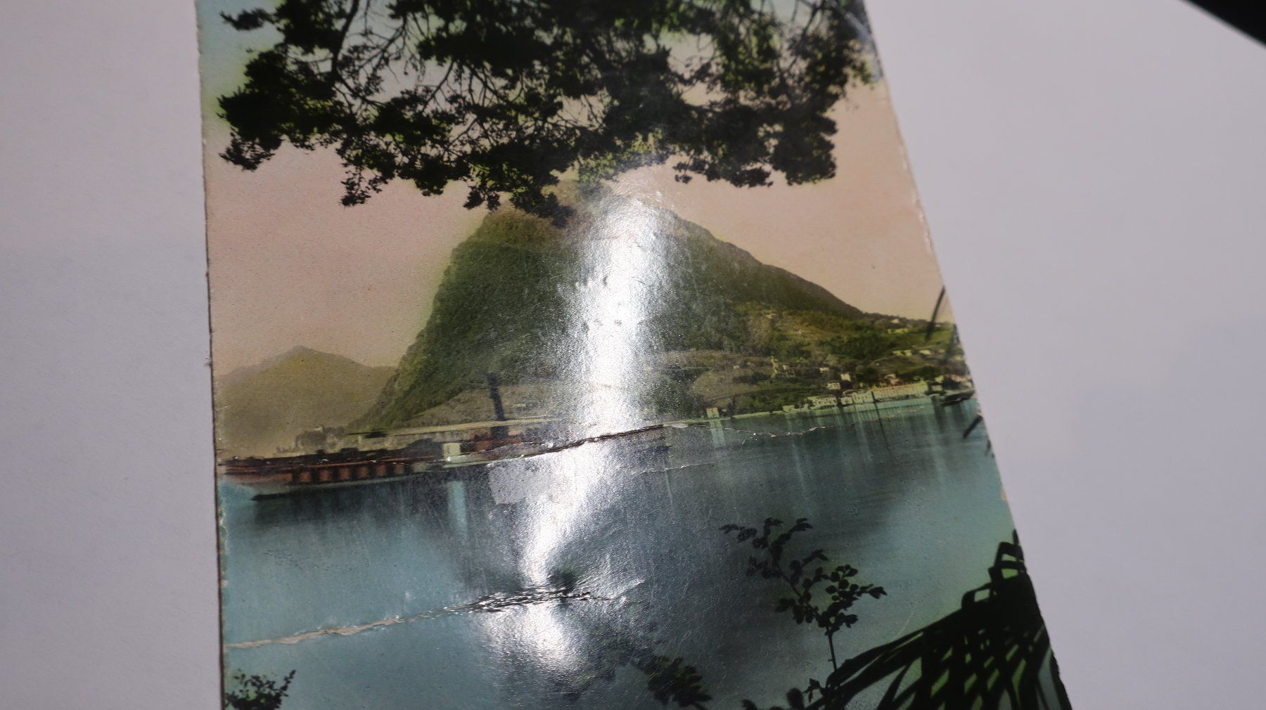 Cartes postales: Lago di Lugano e Monte S. Salvatore (défectueuse) – Défectueux à Cormoret par Pascalll2001 6