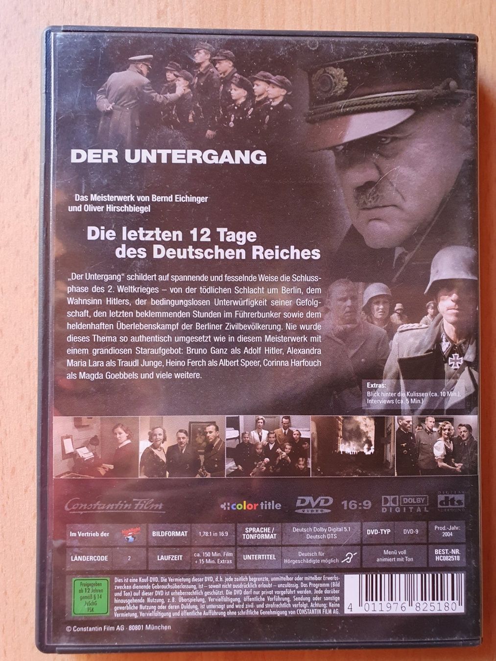 Tutti i DVDs: DVD - Der Untergang / Bruno Ganz – Usato da St. Margarethen TG venduto da Schachmatt 1