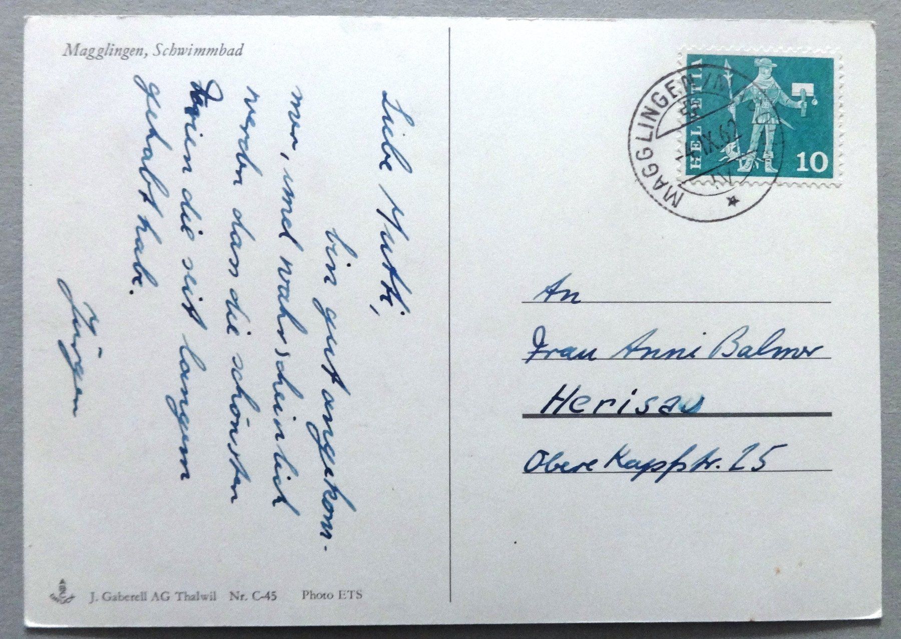 Cartes postales: Magglingen, Schwimmbad – D'occasion à Fétigny par Billy2miny 1
