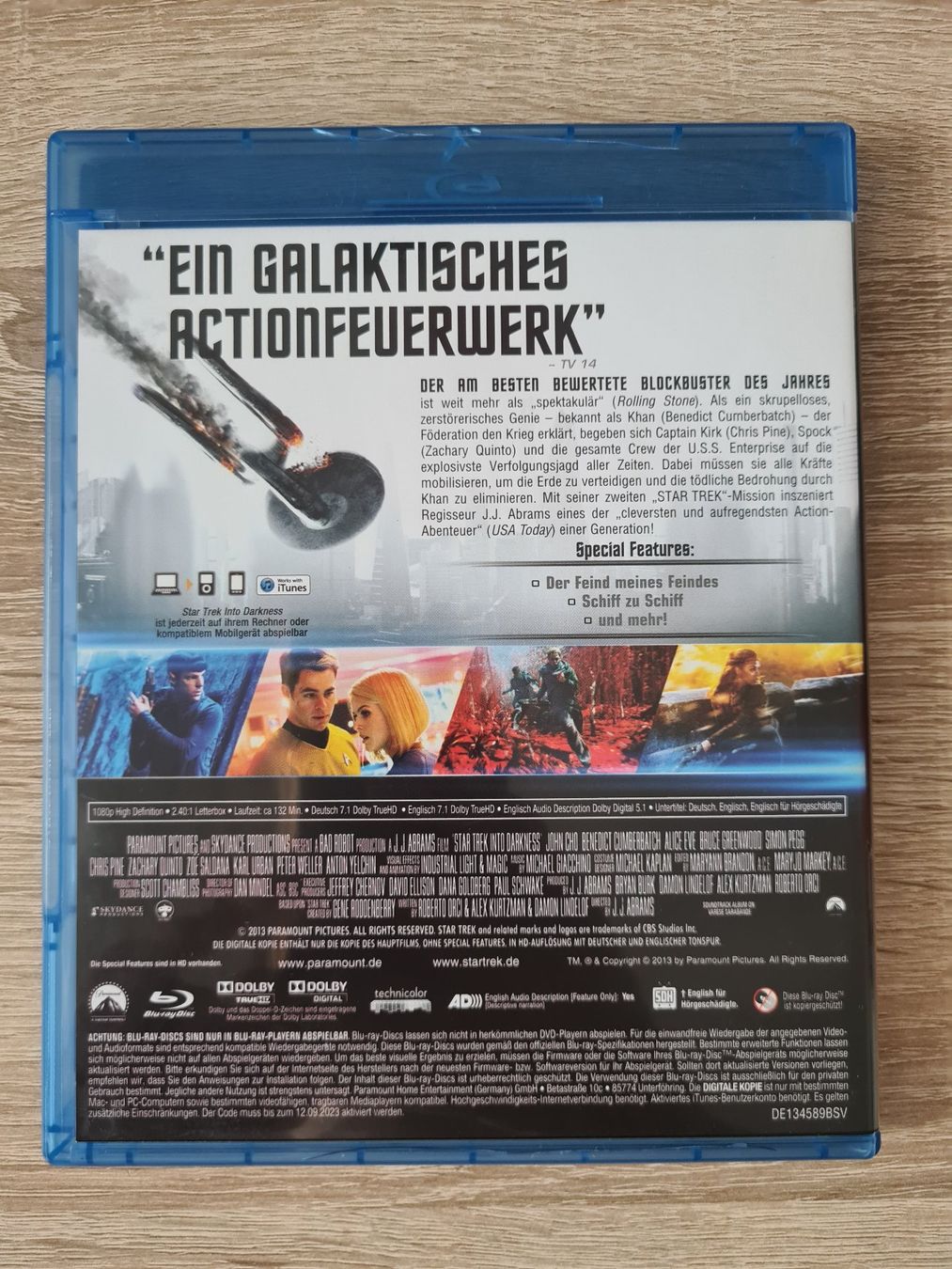Alle DVDs: Star Trek Into Darkness - Blu-ray – Gebraucht aus Carouge GE von Franllo 1