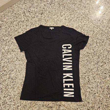 Calvin Klein Herren T-Shirt, Grösse L, Schwarz, Neu