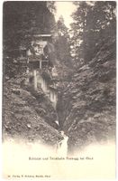 Schlucht & TRINKHALLE Passus bei CHUR ca. 1919 (GR)