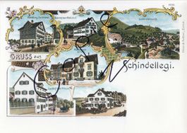 Gruss aus Schindellegi - (um 1900)