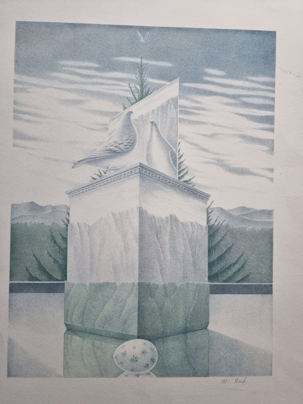 Grafica & Litografie: MARTIN RUF LITHOGRAPHIE SIGNIERT – Usato da Gersau venduto da grafik-kunst