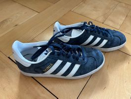 Sneaker Adidas Gazelle blau weiss gebraucht Zustand
