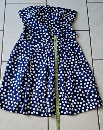 Rock / Kleid Schulterfrei,Gr 40/schulterfrei mit Punkten