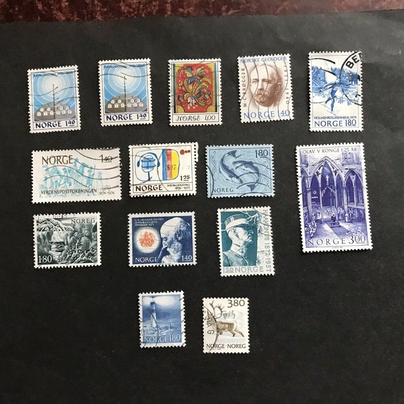 Alle Briefmarken: NORWEGEN: Kleine Sammlung gest – Gebraucht aus Uitikon Waldegg von Gooddeal05 3