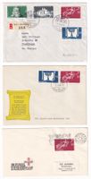 1948 3 Briefe 100 Jahre Bundesstaat, dabei Recom-Brief