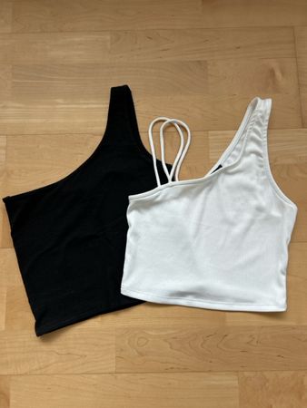 Sommer Tops, schwarz und weiss